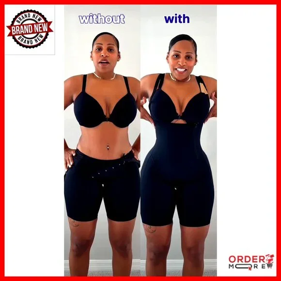 Open Bust Bodysuit Shapewear Tummy Control Butt Lifting Compression Garment